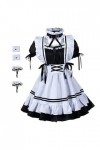 ABOOFAN 1 Set Maid Costume Robes De Femmes Dames Costumes Lolita Robe Pour Femmes Domestique Française Uniforme Servante Cost