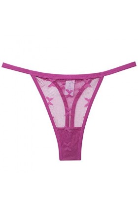 Culottes et Slips Slip Femme Comfort Knickers 3 pièces doux papillon dentelle maille string for femmes Transparent creux sous