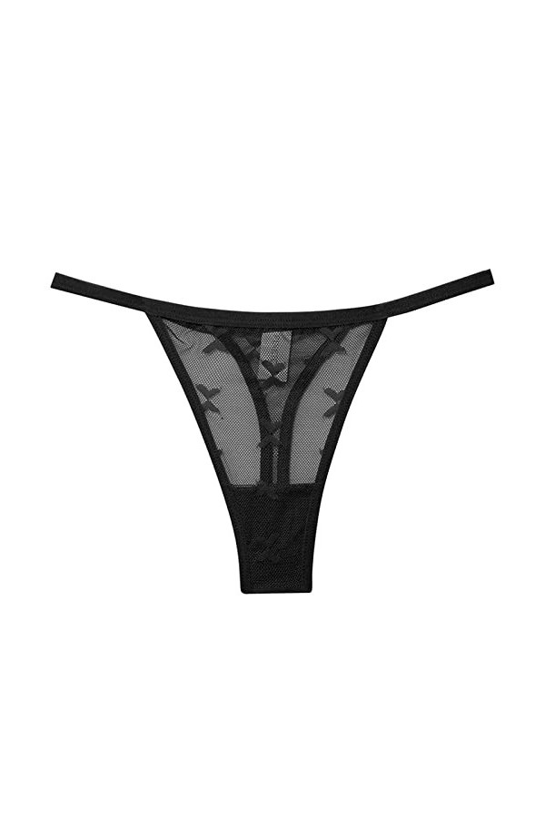 Culottes et Slips Slip Femme Comfort Knickers 3 pièces doux papillon dentelle maille string for femmes Transparent creux sous