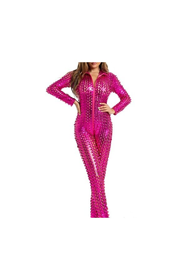 Lingerie Ouverte Sexy Vêtements de Jeu de boîte de Nuit en Cuir laqué Sexy pour Femmes Vêtements érotiques Lingerie Sexy Robe