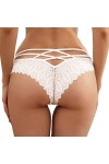 Sous-vêtements en dentelle pour femme, grandes tailles hipster lingerie sexy string string culotte lingerie sous-vêtements co