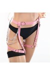 Porte-jarretelles Punk cuir chaîne de taille sexy ceinture ceinture ventre chaîne de nuit de la fête de la soirée de danse de