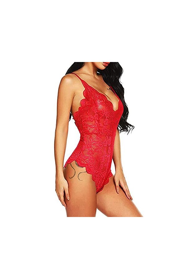 Lingerie De Nuit Lingerie Sexy Tentation Jacquard Une Pièce