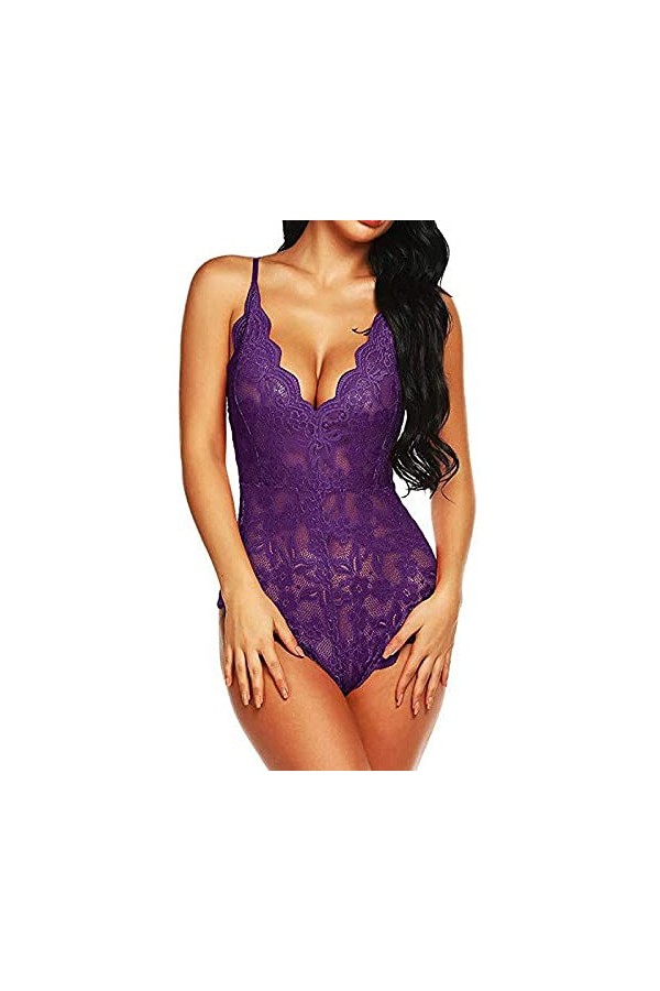 Lingerie De Nuit Lingerie Sexy Tentation Jacquard Une Pièce