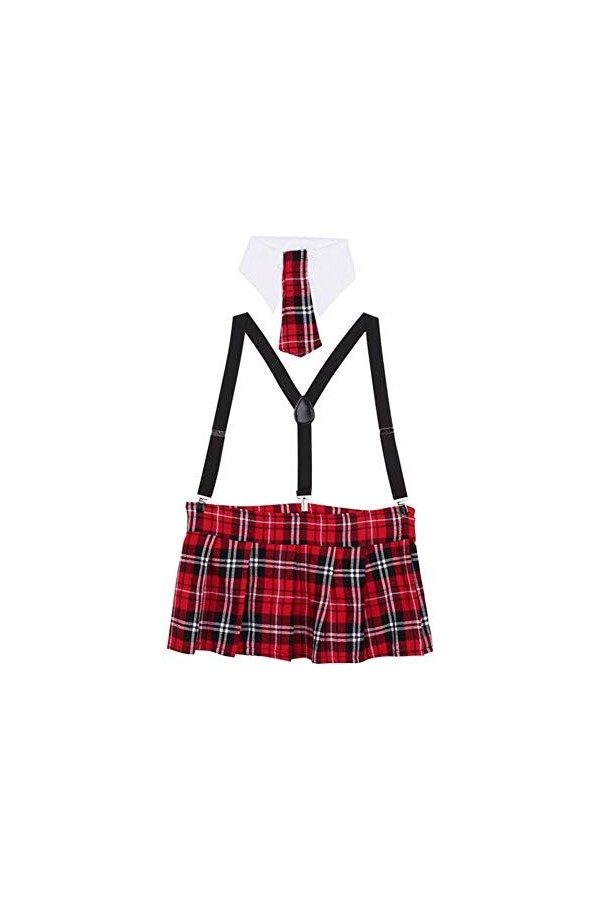 KSDFIUHAG Vêtements Techniques Et Spéciaux Lingerie Sexy Femmes Cravate + Jupe À Carreaux Angleterre Cosplayy Étudiant Unifor