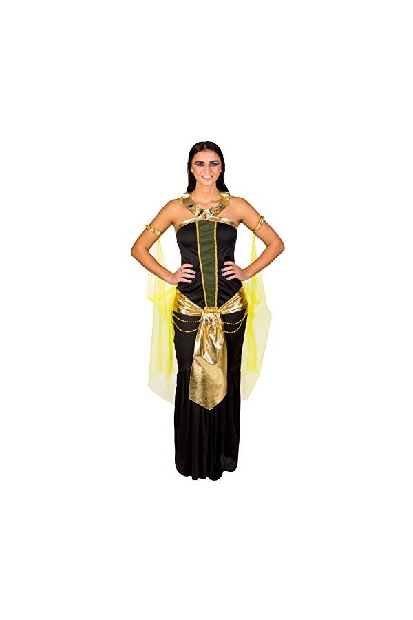 TecTake dressforfun Déguisement de déesse égyptienne pharaonne néfertiti pour Femme M | no. 300267 