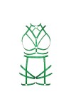 Femmes Body Strap Punk Bra Grande Taille évidée Mode Body Cage Garter Set Gothique Halloween Rave Party Costume Vert Fluores