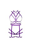 Femmes Body Strap Punk Bra Grande Taille évidée Mode Body Cage Garter Set Gothique Halloween Rave Party Costume Vert Fluores