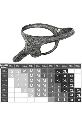 LOEBKE Nez déléphant pour Hommes G-String Ultra-Doux String Slip Elephant Trunk Underwear 3PCS