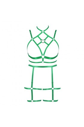 Femmes Sling Sling Lingerie Grande Taille évidée Garter Lingerie Ensemble Punk Gothique Carnaval Noël Halloween Party Costume