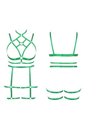 Femmes Sling Sling Lingerie Grande Taille évidée Garter Lingerie Ensemble Punk Gothique Carnaval Noël Halloween Party Costume