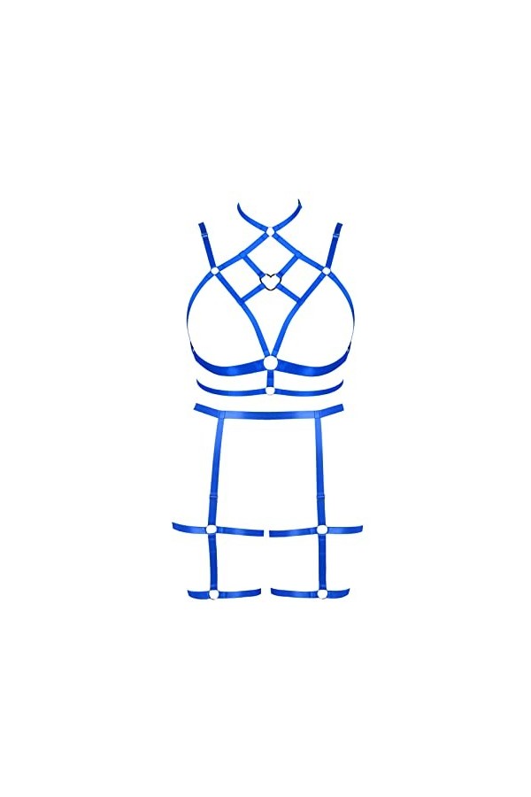 Femmes Sling Sling Lingerie Grande Taille évidée Garter Lingerie Ensemble Punk Gothique Carnaval Noël Halloween Party Costume