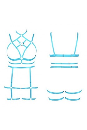 Femmes Sling Sling Lingerie Grande Taille évidée Garter Lingerie Ensemble Punk Gothique Carnaval Noël Halloween Party Costume