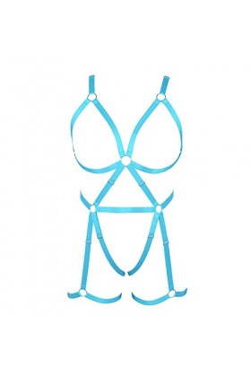 Femmes Body Lingerie Mode Plus Taille sous - vêtements évidés Garter Set Punk Gothique Halloween Carnaval Noël Party Costume 