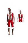 WRAZA Ensemble de Lingerie de Noël pour Hommes Sous-Vêtements de Noël Chauds Body Vêtements de Nuit Vêtements Érotiques pour 
