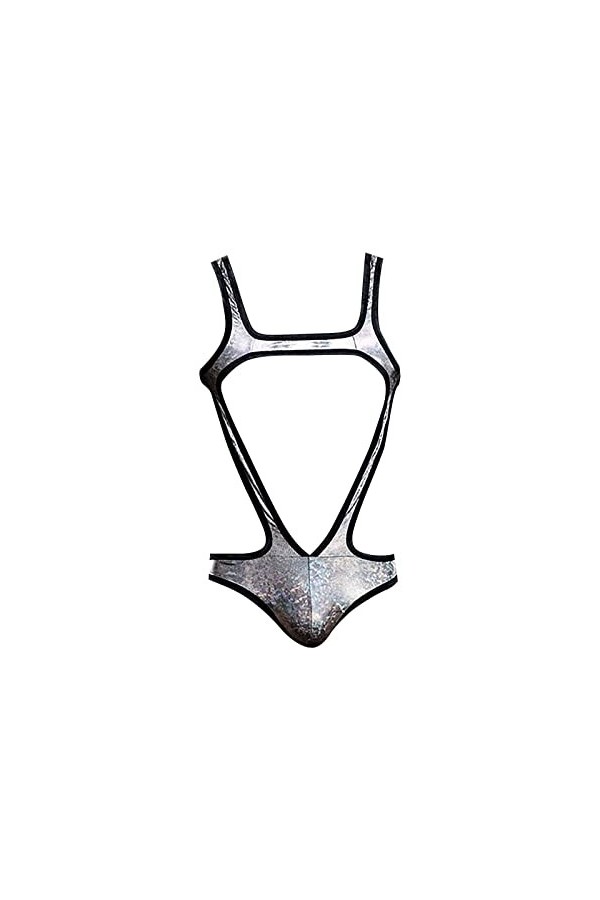 SKFLABOOF Drole Mankini Homme Adulte Transparent Coquin Slip Harnais Jockstrap Érotique Lingerie Bite Deguisement Bonbon Cost