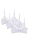 Femmes Sexy Dentelle RéGlable Respirant Soutien - Gorge 3/4 Tasses éTé Push - Up Mince Doux Soutien - Gorge Maille Dentelle P