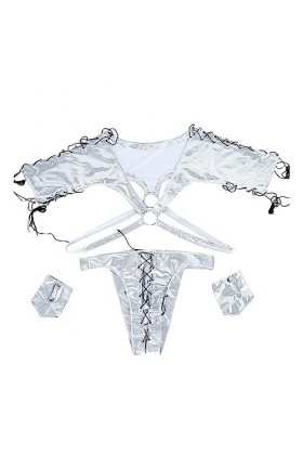 SKFLABOOF Moulant Tanga Homme Sexy Hot Ficelle Boxer Sissy Erotique Chic Mankini Transparent Jockstrap Elephant Lingerie Ouve