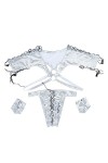 SKFLABOOF Moulant Tanga Homme Sexy Hot Ficelle Boxer Sissy Erotique Chic Mankini Transparent Jockstrap Elephant Lingerie Ouve