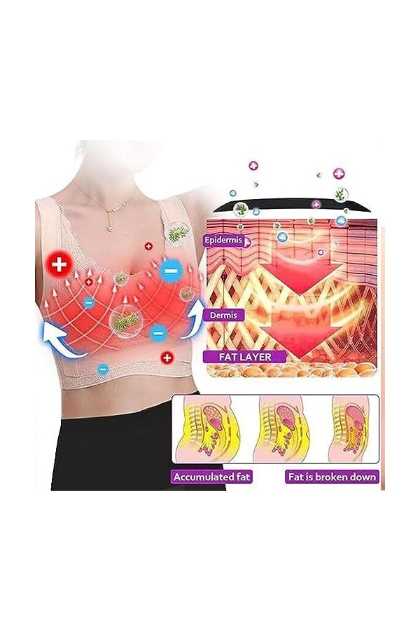 HOUHOUYIBA Kendally Corset Bra Front Cross Side Buckle Lace Bras, Kendally Bra, Kendally Bras pour Femmes Plus âgées, Kendall