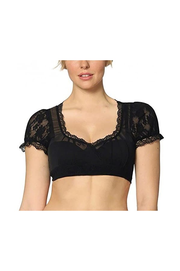 Ensemble de lingerie érotique sexy pour femme - 1 pièce - 1 pièce - Lingerie en dentelle - Gilet élégant pour Dirndl - Blouse