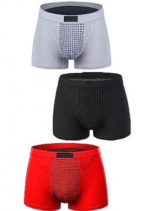 Boxer Respirant Pour Homme Avec Thérapie Magnétique Pour Une Santé Et Un Confort Améliorés 4XL 