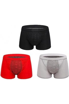 3 Paquets De Pantalons Intérieurs De Thérapie Magnétique Pour Hommes L,3 pièces 