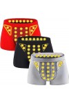 Men Health Care Sous-vêtements De Thérapie Magnétique Boxer Délargissement De Confort, 3 Paquets Individuels L,3 PIÈCES 