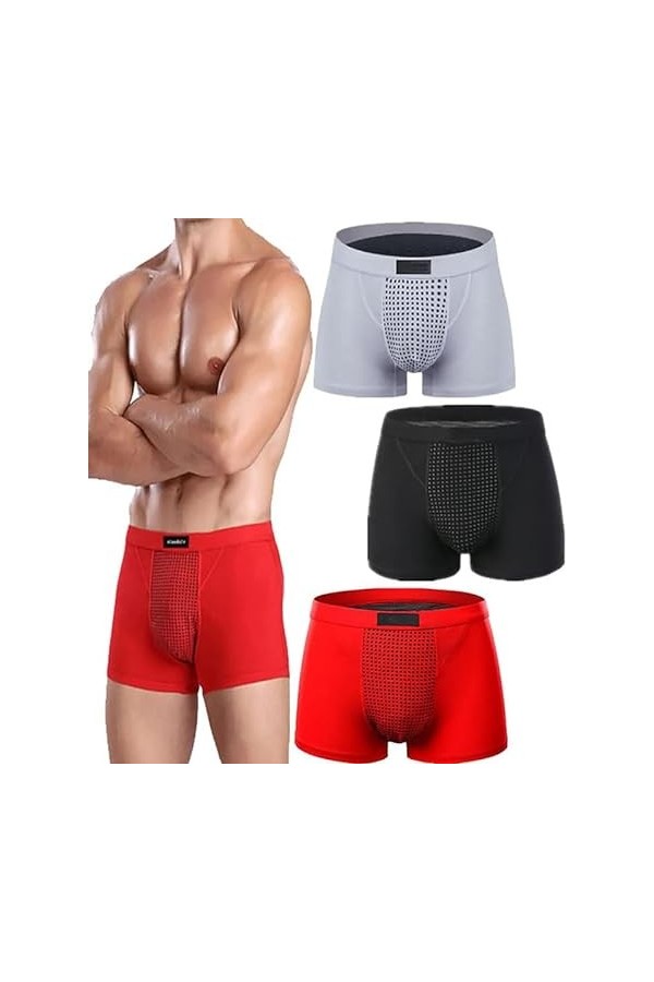 Sous-vêtements Physiologiques Pour Hommes De Thérapie Magnétique, Caleçons Pour Améliorer La Santé, 52 Aimants énergétiques, 