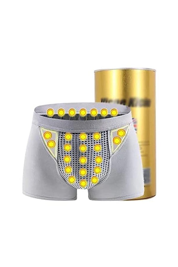 Hommes Culotte Élastique Élargissement Sous-Vêtements Glace Soie Respirant Thérapie Magnétique Énergétique 3XL,3 PIÈCES 