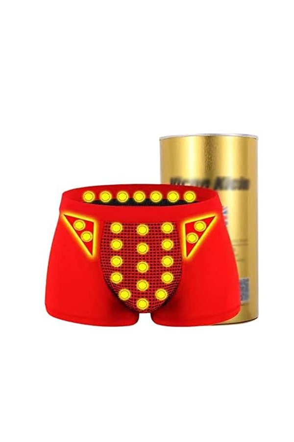 Hommes Culottes Glace Soie Respirant Thérapie Magnétique Énergétique, Élastique Élargissement Sous-Vêtements XL,3 PIÈCES 