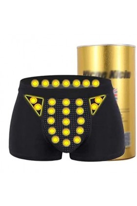 Hommes Culotte Thérapie Magnétique Énergétique, Ice Silk Respirant Élastique Élargissement Sous-Vêtements 4XL,3 PIÈCES 