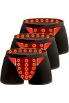 3-Packs Hommes Sous-Vêtements Magnetic Therapy Health Care Comfort Shorts Boxer Briefs Agrandissement XL,3 pièces 
