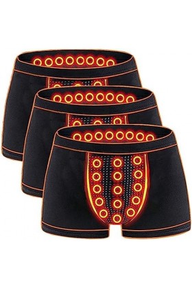 Boxer De Thérapie Magnétique Pour Hommes Energetic - Sous-vêtement En Coton Confortable Pour Un Soutien De La Santé Respirant