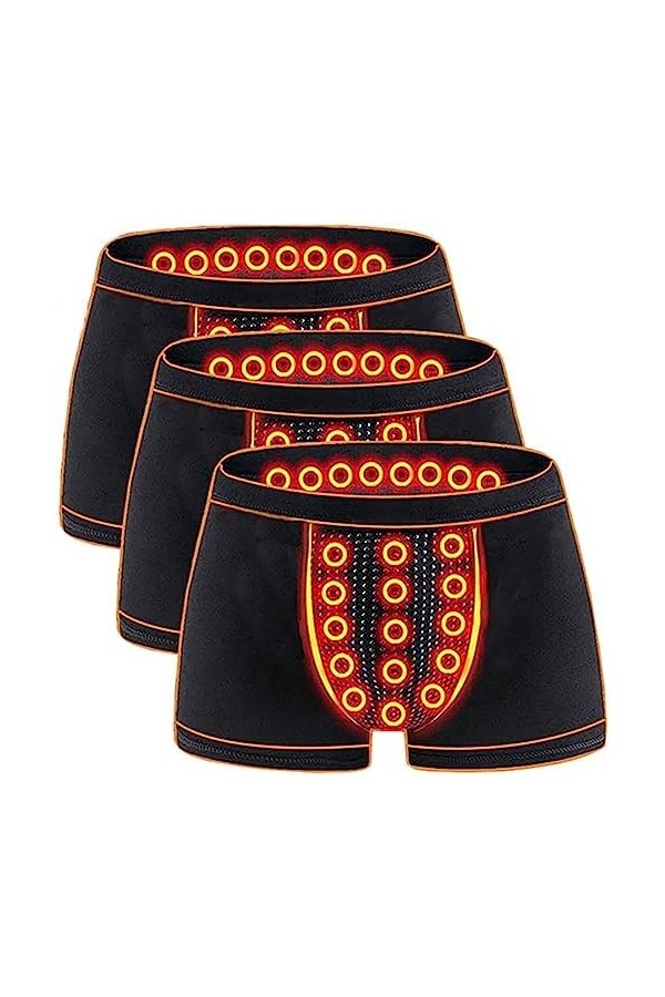 Boxer De Thérapie Magnétique Pour Hommes Energetic - Sous-vêtement En Coton Confortable Pour Un Soutien De La Santé Respirant