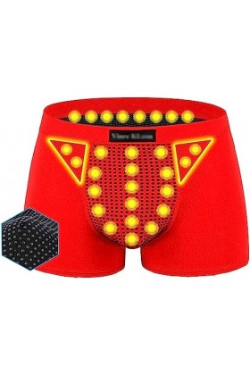 Lot De 3 Sous-vêtements De Thérapie Magnétique Pour Homme Pour Lamélioration De La Santé De La Prostate XL,Rouge 