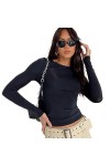 Femmes décontracté à Manches Longues T-Shirts Printemps Automne Solide Coupe ajustée Pulls T-Shirts Femme Streetwear Base T-S