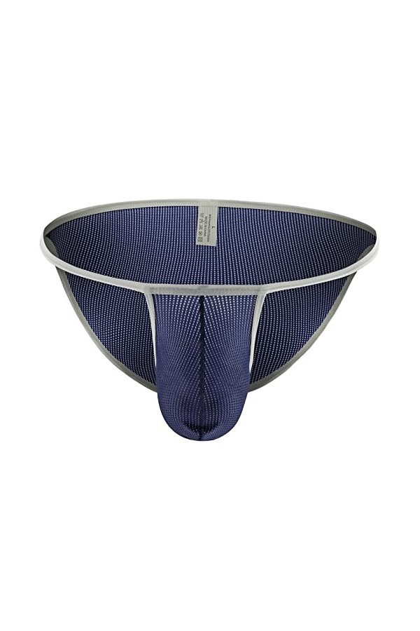 sous-Vêtements en Coton Respirant pour Hommes Slips Hommes sous-Vêtements Sexy Mesh Sheer Panties G String Pouch Ultra Thin U