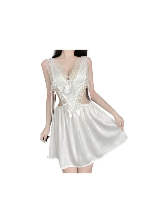 LureZone Costume de soubrette sexy et mignon pour femme - 2629 - Noir