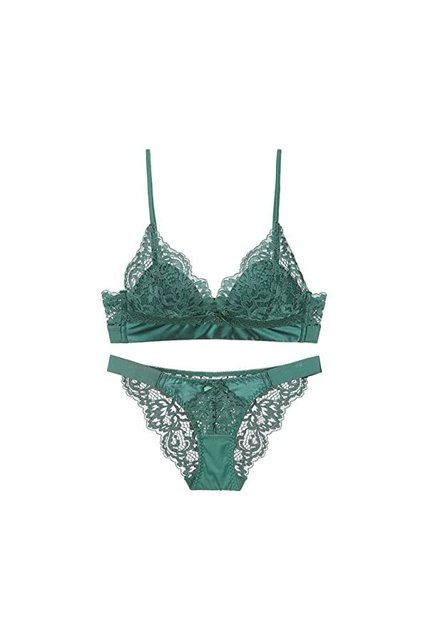 Aux Femmes Ensembles de Lingerie Faire Monter Broderie Ensemble de Soutien-gorge et de Culotte pour Femmes Dentelle Sexy Sout
