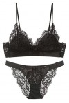 Aux Femmes Ensembles de Lingerie Faire Monter Broderie Ensemble de Soutien-gorge et de Culotte pour Femmes Dentelle Sexy Sout