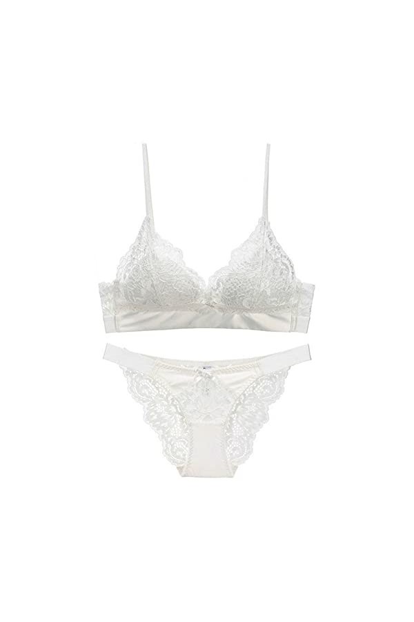 Aux Femmes Ensembles de Lingerie Faire Monter Broderie Ensemble de Soutien-gorge et de Culotte pour Femmes Dentelle Sexy Sout