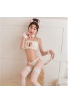 HAssy Belle Neko Cosplay Costumes Mignon Lolita Chat Collier percé Soutien-Gorge Bref Ensemble sous-vêtements Sexy Lingerie C