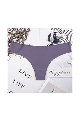 PBLCYUT String sexy sans couture pour femme - Motif léopard - Couleur : G-hui - Taille : 1 pièce