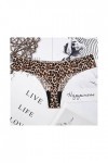 PBLCYUT String sexy sans couture pour femme - Motif léopard - Taille : 1 pièce