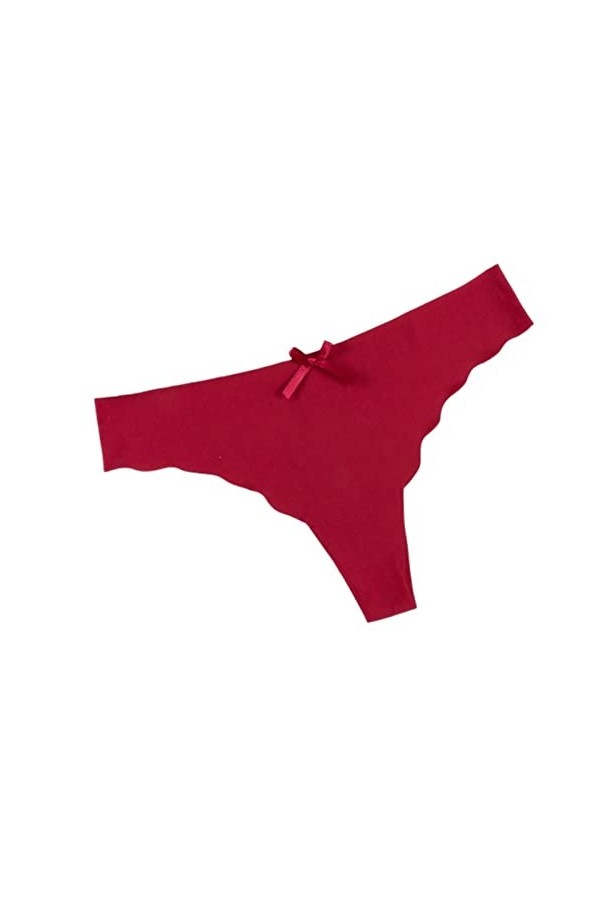 XKUN Culotte Femme Silk Sexy Sexy Womens Thong G String Samless Pantes Low Taille Dames T Back Comfort Lingerie Womens Ling