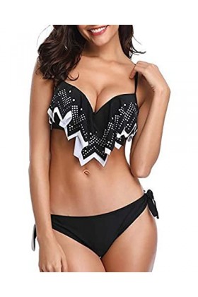 Vêtements de Nuit Robe Nuisette Maillot de Bain Fendu réglable de Couleur Unie de Bikini Sexy en Dentelle Multicouche Creuse 