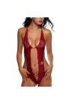 Bas de Corps en Dentelle pour Femmes Lingerie Sexy Babydoll Pyjama Sexy Girly Dentelle Lingerie Sexy Dames Costume Une pièce 