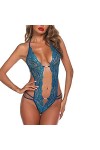 Bas de Corps en Dentelle pour Femmes Lingerie Sexy Babydoll Pyjama Sexy Girly Dentelle Lingerie Sexy Dames Costume Une pièce 
