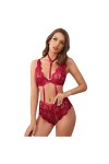 Ensemble De Lingerie sous-Vêtements Sexy Une Pièce Transparents
